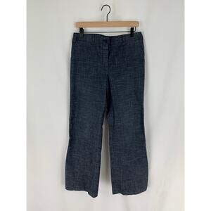 Kenneth Cole New York Mid Rise Wide Leg Jeans Women's Size 8 Button Fly Closure